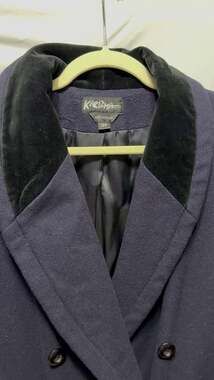 Karizma Women's Long Sleeve Button Front Coat/Jacket - Black Size 10